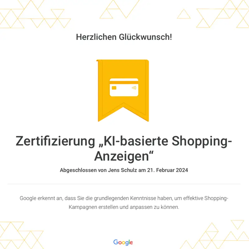 Google Ads Shopping Anzeigen