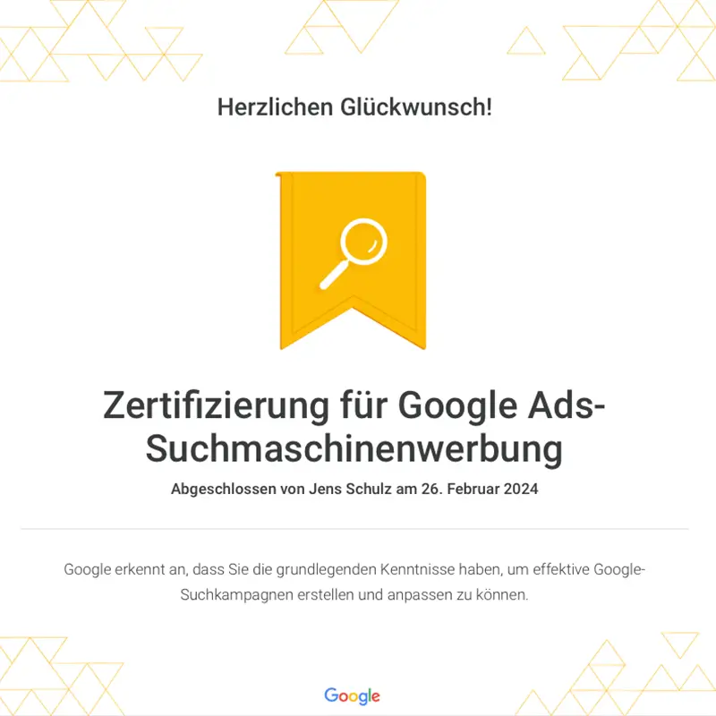 Google Ads Suchmaschinenwerbung