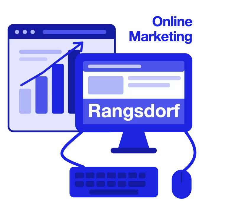 Regionales Online-Marketing für Rangsdorf – Grafik mit Wachstumskurve