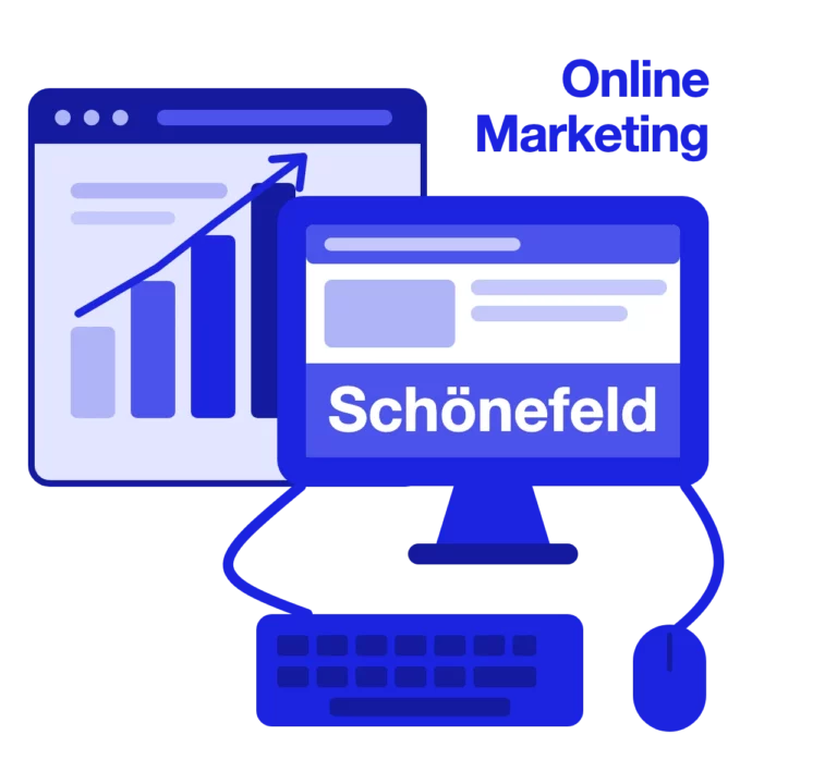 Regionales Online-Marketing für Schönefeld – Grafik mit Wachstumskurve